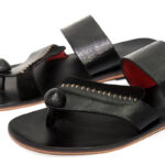 Leather Slippers (Black and Brown)